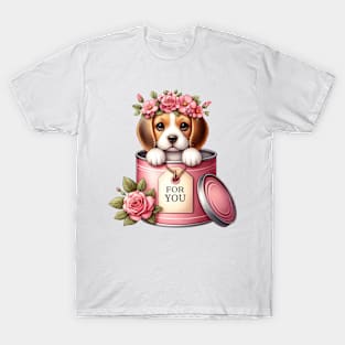 Valentine Beagle Dog For You T-Shirt